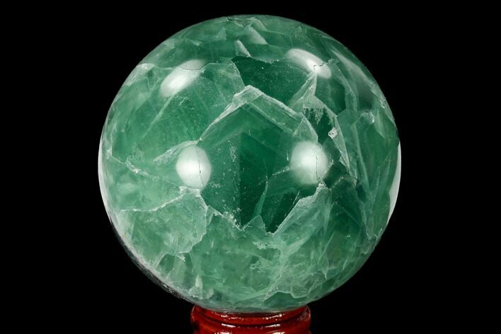 2.8" Polished Green Fluorite Sphere - Mexico